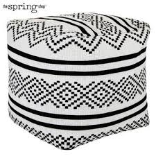 Black And White Ottoman Pouf Black Ivory Pouf Ottoman Pouf Ottoman Pouf Sewing Special
