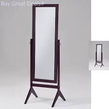 Large wooden framed full height mirror. Full Length Body Mirror Floor Stand Large Cheval Bedroom Black Wood Frame Wooden Ebay