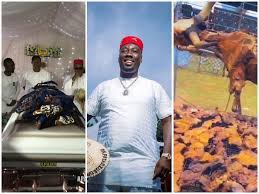 Photos, videos that surfaced online captured top celebrities who stormed the burial. Y4ihfllh63rxxm