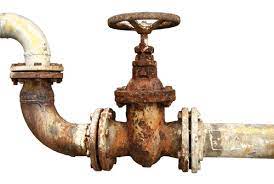 Rusty Pipes Industrial Tap Pipes Stock Photos