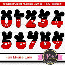 Try to search more transparent images related to mickey mouse png |. Mickey Mouse Clipart Numbers Clip Art Digital Png Images Etsy