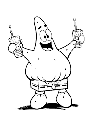 Printable coloring and activity pages are one way to keep the kids happy (or at least occupie. Colouring Page Patrick Star Coloringpage Ca