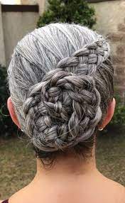 Pin By Paula Ramm Beautiful Life By On Grey Grace Long Gray Hair Hair Styles Gray Hair Growing Out