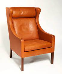 Maybe you would like to learn more about one of these? Orange Leather Wing Chair 2204 By Borge Mogensen 1960s 83070