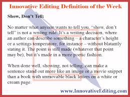 Consider These Show Don T Tell Examples Show Dont Tell Novel Writing How To Know