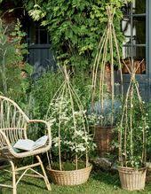 Fabriquer Des Paniers Tuteurs En Bambou Pour Son Jardin Tuteur Jardin Bambous Jardin Amenagement Jardin