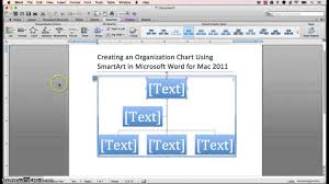 Creating Smartart In Microsoft Word For Mac 2011