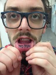 Even celebs are in on the trend: 59 Painfully Cool Inner Lip Tattoos Temporary Tattoo Blog Inner Lip Tattoo Lip Tattoos Tattoo Blog