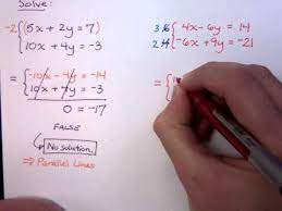 So, when we multiply 0 by x and write it as 0x, it makes no sense because ultimately the answer is zero. Systems Of Linear Equations With No Solution Expii