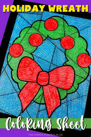See the gallery of coloring sheet below, and download the images. Free Printable Christmas Wreath Coloring Sheet Line Study Activity