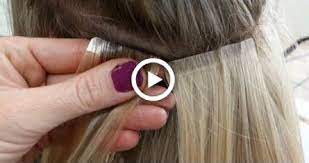 Diy Hair Tape Extensions Master Hairdresser Johanna Z Hair Tape Diy Hair Extensions Micro Hair Extensions