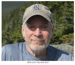 IBEW 1837 Labor Rep Matt Beck Retiring