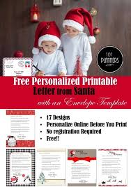 You can ensure children can truly experience the magic of christmas with a just a few. Free Personalized Printable Letter From Santa To Your Child
