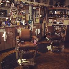 sink into this one vintage barber shops