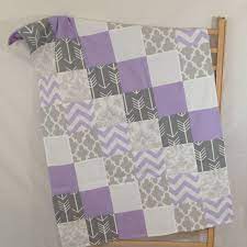 All of our blankets are made with a high quality satin and/or minky. Purple Baby Blanket Minky Blanket Baby Blanket Patchwork Quilt Baby Quilt Purple Gray Blanke Purple Baby Blanket Baby Patchwork Quilt Minky Blanket