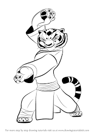 Learn How To Draw Tigress From Kung Fu Panda 3 Kung Fu Panda 3 Step By Step Kung Fu Panda 3 Kung Fu Panda Tigress Kung Fu Panda