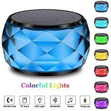 Led Bluetooth Speaker Lfs Night Light Wireless Speaker Diamond Shape Portable Wireless Bluetooth Speak Wireless Speakers Wireless Speakers Bluetooth Bluetooth