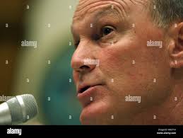 Brigadier General Jay Hood, Commander of the Joint Task Force at  Guantanamo, answers questions from the House Armed Services Committee  hearing