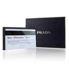 Prada Saffiano Metal Card Case Ibisco 38919 Fashionphile