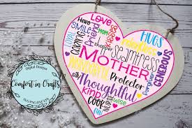 Download Mom Word Art Heart Svg 1300377 Cut Files Design Bundles