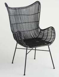 Modern Black Wire Chair Metal Affordable Furniture Quality Wingback Chair Wicker Lounge Chair Chair