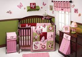 Baby Crib Bedding Kamar Bayi Perempuan Kamar Bayi Kamar Anak Perempuan