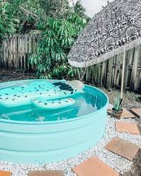 The Stock Tank Pool Kit Four Essential Items To Keep Your Stock Tank Pool Clean Clear And Blue All Summer Stock Tank Pool Tips Kits Inspiration How T Stock