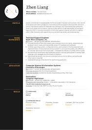 Resumegenius.com | this resume template for engineers in word doc is available to download for free. Technical Support Engineer Resume Template Kickresume