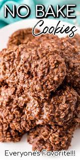 No Bake Cookies With Chocolate Peanut Butter Chocolate Dessert Recipes No Bake Cookies Dessert Recipes