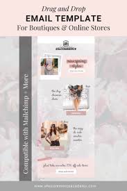 Drag Drop Email Template For Boutiques Online Stores In 2020 Beautiful Mailchimp Templates Email Templates Email Template Design