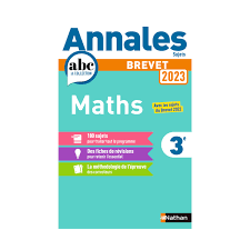 Annales Brevet 2023 Maths - Non Corrigé à Prix Carrefour