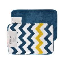 Pilih bahan yang anti slip dan tingkat kemanannya baik. Jual Krishome 40 X 60 Cm Set 2 Pcs Keset Kamar Mandi Wave Biru Terbaru Ruparupa