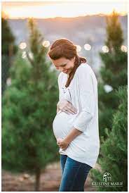 Family Christmas Tree Farm Maternity Portraits San Diego Christmas Tree Farm Photos Maternity Photography Winter Winter Maternity Photos