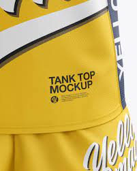 Download Men S Running Kit Mockup Front View In Apparel Mockups On Yellow Images Object Mockups