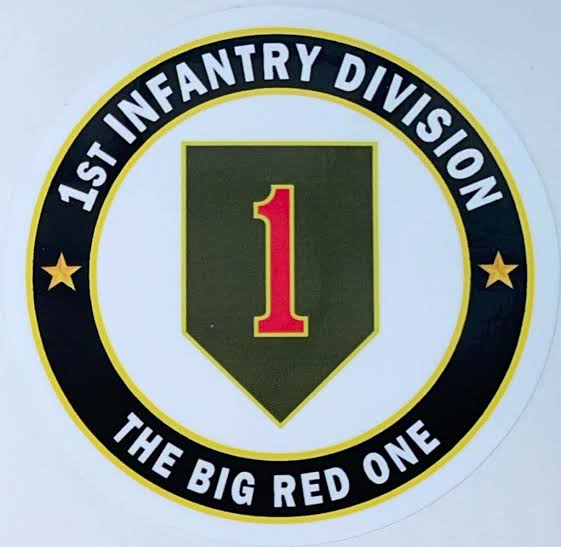 US Army 1st Infantry Division "The Big Red One" Sticker Waterproof D149