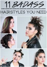 1 Woman 11 Badass Hairstyles Rock Hairstyles Hair Styles Cool Hairstyles