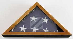 This is a flag display case example for a flag flown over bagram, afghanistan, during operation resolve support. Lot American Flag Combat Flown Enduring Freedom