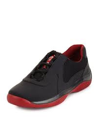 Black And Red Designer Sneakers Punta Ala Leather Sneaker Black Red Black Leather Sneakers Leather Leather Sneakers