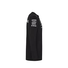 Mercedes Amg Petronas Motorsport 2018 Men S Team Long Sleeve T Shirt B Paddock Collection Amg Petronas Mercedes Amg Black Shirt