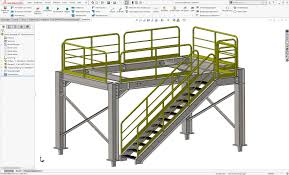 Stainless steel steel balcony railing. Featuredetail Comfortable Design Of Stairs And Handrails In Solidworks
