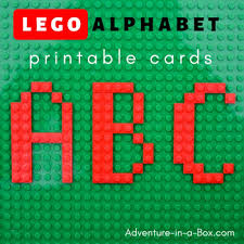 Lego 2d alphabet printable cards feature. Lego Alphabet Printable Cards With Uppercase And Lowercase Letter 2d Designs