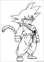 You can use our amazing online tool to color and edit the following kid goku coloring pages. Kid Goku Coloring Pages To Print Coloring4free Coloring4free Com
