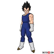 Most dragon ball z characters can be drawn using these basic shapes and proportions. How To Draw Vegeta Dragon Ball Anime Sketchok Easy Drawing Guides
