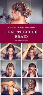 3 Super Easy Shoulder Length Hairstyles That Will Upgrade Your Date Night Look In Le Medium Length Hair Styles Braids For Medium Length Hair Medium Hair Styles