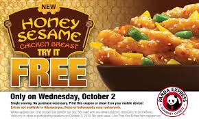 Panda Express Chinese Food Wok Cooked And Served Fast Honey Sesame Chicken Honey Sesame Free Honey