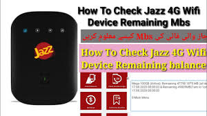 There are many affordable and exciting daily internet bundles which jazz is. How To Check Jazz 4g Wifi Device Remaining Data 2020 Jazz Wifi Device Not Connect With App Problem Youtube