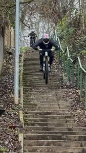 Same crew, same madness, full speed down the stairs❗️, #mtb #urban #downhill #fullspeed #urbandownhill #stairs
