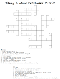 Free printable disney crossword with the solution included. Wonderland Crafts Crossword Fun Games For Kids Cross Words Family Disney Trip