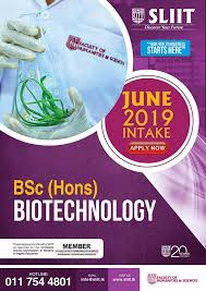 Bsc Hons In Biotechnology At Sliit Malabe Biotechnology Malabe Higher Education