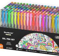 Colored Gel Pens, 180 Colors Gel Pen with 180 Refills - Set of 360